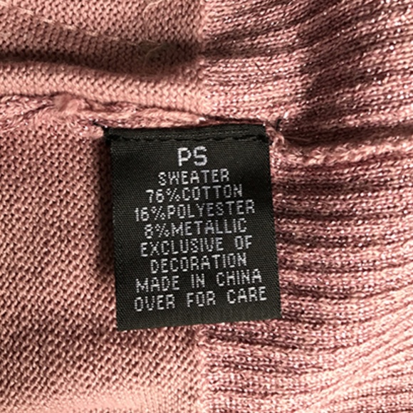 AGC Ribbed Hem Sequined Rose Pink Top PS - Picture 7 of 8